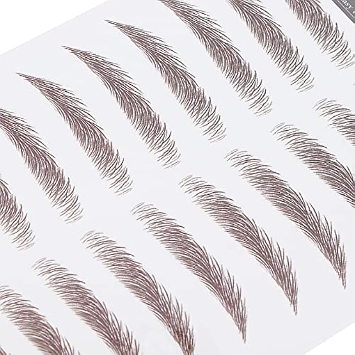 Brrnoo Eyebrow Transfer, Tattoo Sticker Eyebrow Transfer Sticker for Women, Tattoo Stickers Eyebrow Tattoos(Brown-01) - Image 3